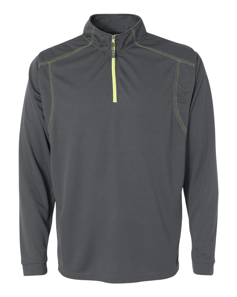 J. America NIB Male Shadow Mesh QuarterZip Pullover