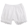 thumbnail image 2 of Girls Shorts for Everyday Wear Lace Trim Comfortable Loose Fit Underwear Style Summer Thin Breathable Home Lounge Shorts Ages 4-16, 2 of 5