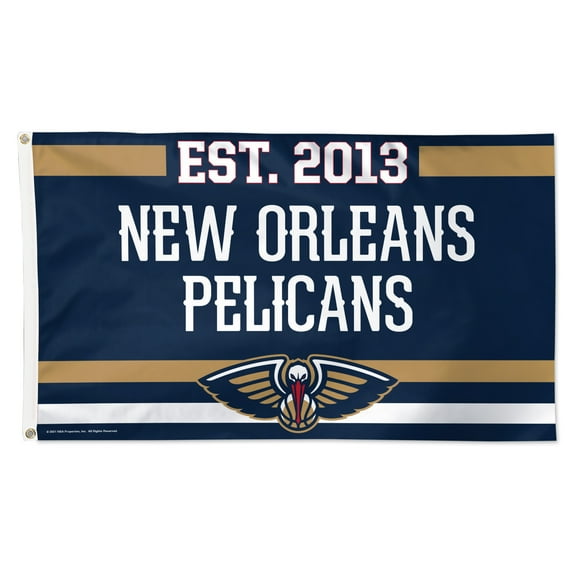 WinCraft New Orleans Pelicans 3' x 5' Single-Sided Franchise Establishment Deluxe Flag