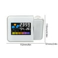 thumbnail image 3 of Yibooy Smart Alarm Clock Adjustable Projection Angle Projection Clock (White), 3 of 6