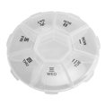 thumbnail image 3 of 7PCS Round Travel Medicine Organizer Portable Small Transparent 7 Day Weekly Medicine Box for Outdoor, 3 of 5