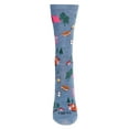 thumbnail image 2 of MeMoi Women's Camping Trip Bamboo Crew Socks - Womens - Female, 9-11, Denim Heather, 2 of 4