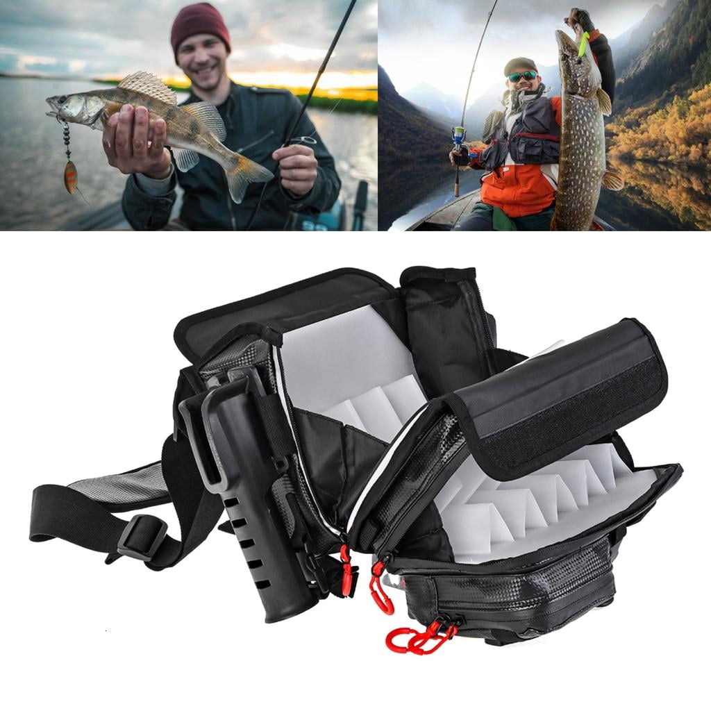 CEORPER Fishing Gear Bag Large Capacity Fishing Lure Organizers Fishing Tackle Bag
