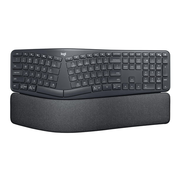 Teclado Logitech ERGO K860 inalámbrico ergonómico Qwerty negro