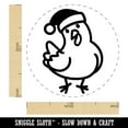 thumbnail image 2 of Santa Christmas Chicken Self-Inking Rubber Stamp Ink Stamper - Red Ink - Medium 1 Inch, 2 of 7