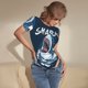 thumbnail image 3 of Balery Shark Body de cuello redondo de manga corta para mujer Tops de manga corta Tops básicos-XX-Large, 3 of 7
