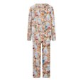 thumbnail image 4 of WFJCJPAF 2026 New 2026 ! 2026 Pajamas for Women 2 Piece,Ladies' 2026 Printed Casual Long Top And Pants Pajama Set - Khaki XL, 4 of 4