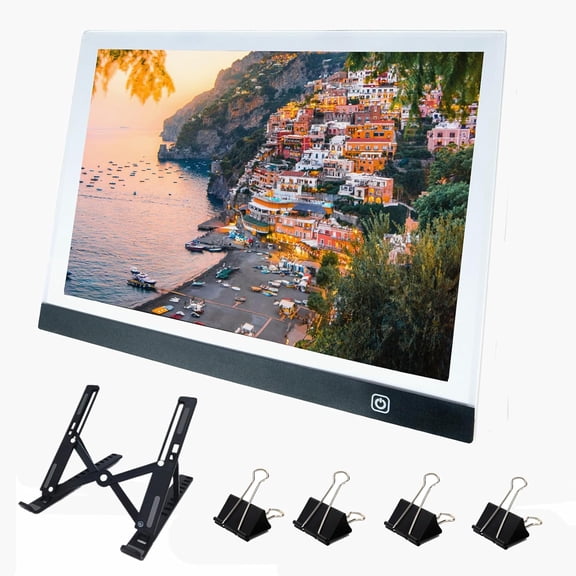 A3 LED Light Pad for Diamond Art, Sketching, Painting - Adjustable Brightness, Sketching, Tracing - USB Powered Complete Art Light Board Kit with Pad Stands and Clips