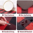thumbnail image 3 of Carvapet Anti-Fatigue Floor Mat Cushioned Kitchen Comfort Mat, Waterproof Non-Slip Standing Desk Foam Mats and Rugs, Red and Black, 17.3"x60", 3 of 7