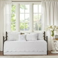 thumbnail image 2 of GDF Studio 6-Piece Reversible Scalloped Edge Daybed Cover with Pillow & Shams, Quilted Twin Size Bedding Set, White, 2 of 6