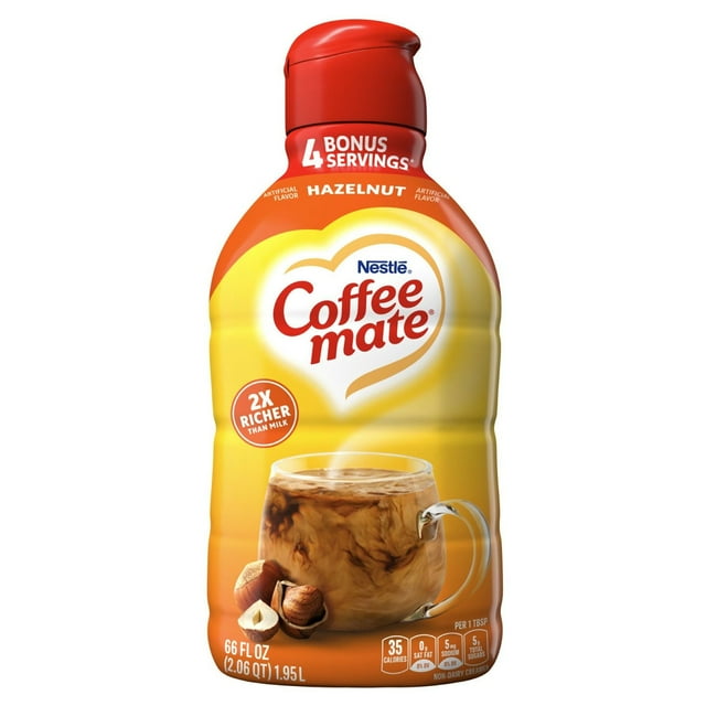 Nestle Coffee Mate Hazelnut Liquid Coffee Creamer, 66 fl. oz.