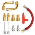 thumbnail image 1 of relayinert 12Pcs/Set Inflating Needle Cycling Wheel Air Pump Valve Adapter Universal Basketball Football Inflator Connector Parts, 1 of 6