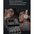 thumbnail image 3 of 5X Q-12 Audio Mixer Sound Board Console Desk System Interface 4 Channel 48V Stereo Computer Sound Card, 3 of 8
