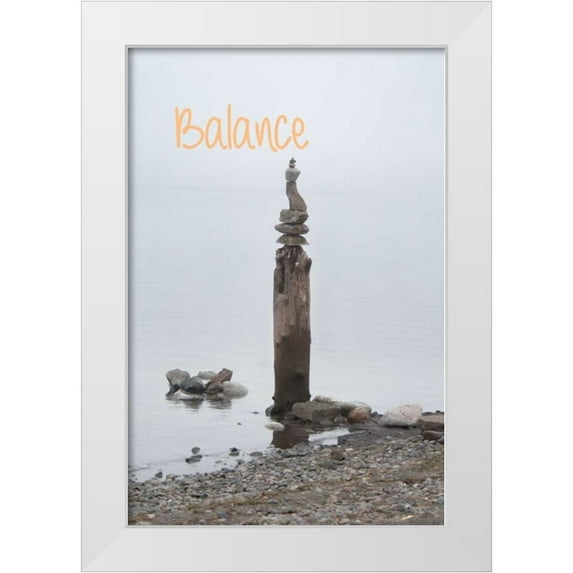 Murdock, Ramona 13x18 White Modern Wood Framed Museum Art Print Titled - Balance III