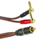 thumbnail image 3 of 2X Conector Banana A Cable de Altavoz RCA, Cable de Altavoz RCA Macho A Conectores Banana (2Banana) 4N OFC HiFi Cable de Altavoz 2M, 3 of 6
