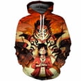 thumbnail image 1 of One Piece Cardigan à Capuche à Fermeture à Glissière Imprimé 3D Anime, 1 of 3
