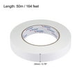thumbnail image 2 of Uxcell 20mm x 50m/164ft Double-Sided Adhesive Tape Paper Backing 1 Roll, 2 of 5