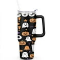 thumbnail image 2 of Happy Halloween Tumbler with Handle and Straws 40 OZ Stainless Steel Travel Mug Birthday Present for Women Girls Daughter Mom Gifts for Him/Her Coffee Mugs, 2 of 7