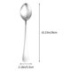 thumbnail image 4 of 2pcs Cuchara de acero inoxidable Tenedor Cuchara de tenedor creativa (Plata), 4 of 5