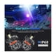 thumbnail image 1 of Car LED RGB Headlight APP Bluetooth-Compatible Control Multi Colors LED Fog Lights Bulbs ,H8 H9 H11, 1 of 5