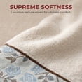 thumbnail image 3 of Unique Bargains Pure Cotton Floral Embroidery Absorbent Towels Blue 2pcs 29" x 13", 3 of 8
