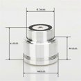 thumbnail image 3 of 4PCS Speaker Feet Float Speaker Amplifier Stand Spikes DISCS Turntable CD Player Computer Base Feet 48x41mm, 3 of 5