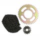 thumbnail image 1 of ENGRANE 38X15 CADENA 428X108L SET ITALIKA 125 Z (16-24) RODA, 1 of 2