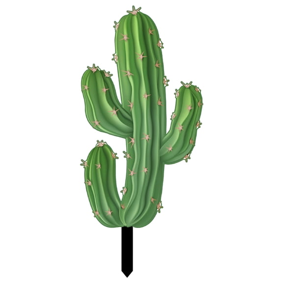 LAMIRO Cactus Yard Art Garden Stakes Outdoor Sculpture Decoration
