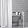 thumbnail image 5 of White Extra Long Shower Curtain Polyester 12 Rings 79"L x 71"W, 5 of 7