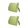 thumbnail image 1 of Transemion Relieve Back Pain Memory Cotton Lumbar Support Pillow Wide Application pea green 33x32x10cm 2Set, 1 of 6