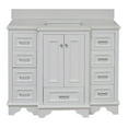 thumbnail image 2 of Nantucket 48" Bathroom Vanity with White Cabinet and Quartz Top, 2 of 7