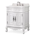 thumbnail image 4 of Benton Collection 30" White Antique Bathroom Vanity, 4 of 6
