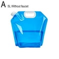 thumbnail image 4 of Portable 5L Foldable Water Bag with Piped Spout, Emergency Hydration Storage Container, Outdoor Camping Hiking Water Carrier, Reusable PE/PA/PET Material, Space Saving Design, 4 of 8