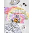thumbnail image 3 of Teddy Bear Hand Drawn Smile Tie Dye Spiral Women - Women , Xtra Large, 3 of 4