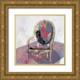 thumbnail image 1 of Sommers, Mindy 12x12 Gold Ornate Wood Framed with Double Matting Museum Art Print Titled - Chairfully II, 1 of 4