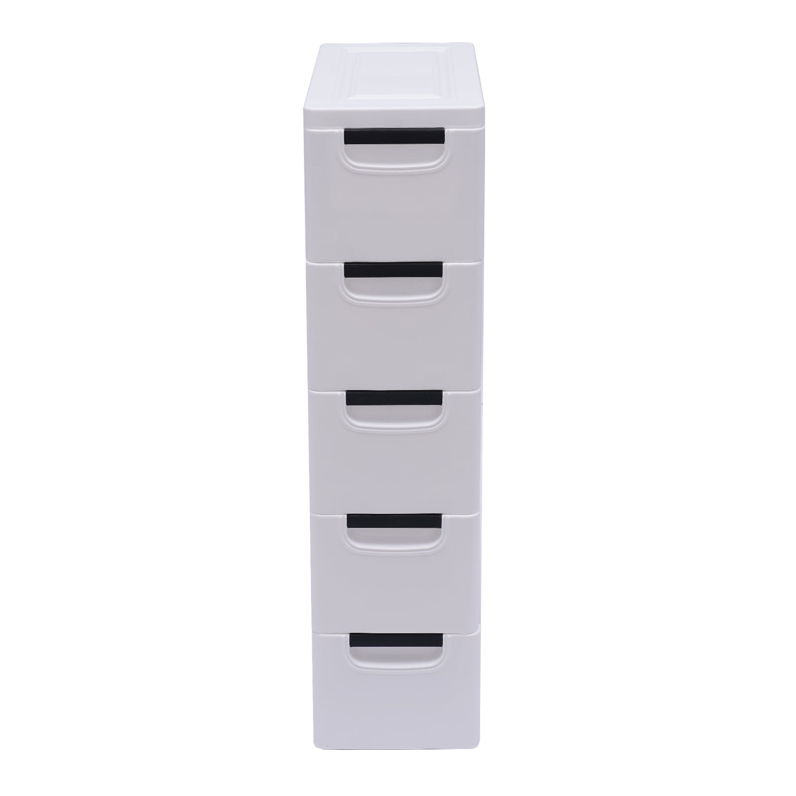 GXFCHYL Plastic Drawers Dresser, Modern Storage Cabinet with Four Wheels, 5  Drawer Stackable Vertical Clothes Storage Tower, Bedroom Tall Small Chest