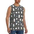 thumbnail image 2 of Pofeuu Lovely Penguin Print Men's Muscle T-Shirt, Sleeveless, Muscle Tank, Classic Muscle Tee Top For Men Casual Sleeveless Muscle T-Shirt Trendy Clothes-XX-Large, 2 of 7