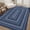 Blue, variant on HIWEAVER Orange Brown 5' x 7' Washable Modern Outdoor Area Rug for Patios Non-slip Soft Neutral Scalloped Bordered Pattern Indoor Throw Carpet for Living Room Bedroom Decor