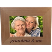 grandma and me - 4x6 Inch Wood Picture Frame - Great Gift for Mothers's Day Birthday or Christmas Gift for Mom Grandma Wife