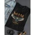 thumbnail image 3 of Vintage Eagler Rock N Roll Shaped T-Shirt Women -Image by Shutterstock, Female Large, 3 of 4