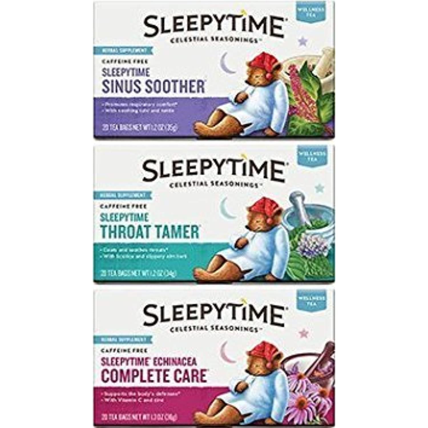 Celestial Seasonings Sleepytime Wellness Tea Variety Pack