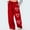 Red, variant on Caywon Women's Heart Printed Casual Sports Loose Sweatpants with Drawstring and Pockets Full Length Pants Stretchy Breathable Comfortable for Daily Sports Leisure Wear