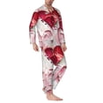 thumbnail image 2 of Lsque Textured Heart Abstract Art Pattern Long Sleeve Pajama Set for Men - Soft 2-Piece Sleepwear and Loungewear Set with Pockets, Comfy Nightwear-XX-Large, 2 of 7