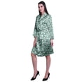thumbnail image 4 of Moomaya Kimono Imprimé pour Femmes Robe de Mariée en Satin Soie Vêtements de Détente, 4 of 8