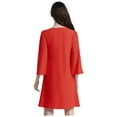 thumbnail image 2 of YiZYiF Robe de Soirée à Volants Manches Courtes Superposée Col Rond Formelle pour Mariage Femmes Rouge P, 2 of 5