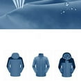 thumbnail image 3 of Scyoekwg Womens Waterproof Rain Jacket Fashion 3 In 1 Waterproof Outerwear Long Sleeve Thermal Lined Outdoor Sports Warm Jacket (Sky Blue,L), 3 of 5