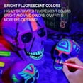thumbnail image 5 of DAMAI Glow in the Dark Body Paint, Neon Face Painting Markers Pen for Skin Glow Under Black Light, Washable UV Temporary Tattoo Pens for Glow Party Supplies (8 color), 5 of 9