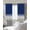 Blue, variant on Navy Blue Gray Ombre Blackout Curtains for Bedroom/Living Room, Thermal Insulated Kitchen Curtains, Modern Abstract Art Gradient Grommet Darkening Window Treatment Drapes 52"x63"x2
