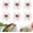 B, variant on 6Pcs Sea Urchin Bait, Realistic Fuzzy Dice Fishing Lure for Bass & Perch, Floating TPR Swimbait with Reflective Stars, 6 Colors Artificial Worm Bait for Saltwater & Freshwater