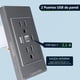 thumbnail image 3 of Receptor GFCI Resistente a Manipulaciones - 2 PCS Toma de Corriente Doble de Pared 15A Con Puertos U, 3 of 7